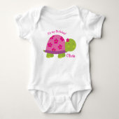 Schildpad - Aangepaste Baby bodysuit - 1e verjaard (Voorkant)