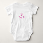 Schildpad - Aangepaste Baby bodysuit - 1e verjaard (Achterkant)