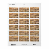 Schildpad Adresetiketten Etiket (Full Sheet)