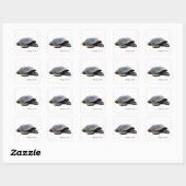 Schildpad afbeelding voor Square-Stickers-Glossy Vierkante Sticker (Vel)