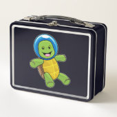 Schildpad als astronaut met glazen bal (Voorkant)