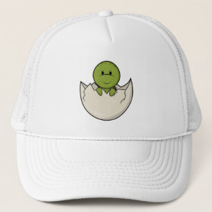 Schildpad als Baby met eierschaal Trucker Pet