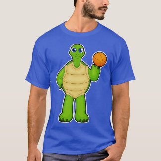 Schildpad als basketballer met basketbal 2 t-shirt
