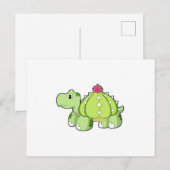 Schildpad als Cactus Briefkaart (Voorkant / Achterkant)