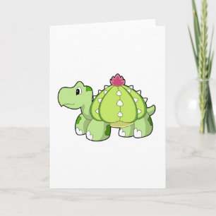 Schildpad als Cactus Kaart
