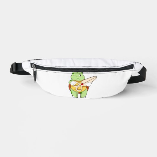 Schildpad als kapper met schaar heuptasje (Voorkant)