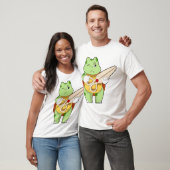 Schildpad als kapper met schaar t-shirt (Unisex)