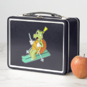 Schildpad als skiër (In situ)