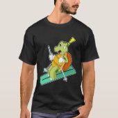 Schildpad als skiër t-shirt (Voorkant)