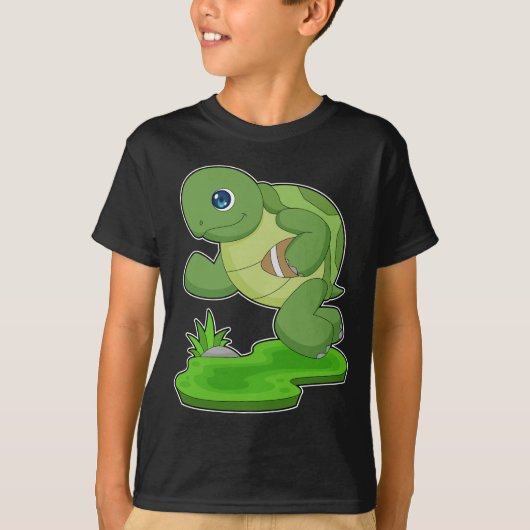 Schildpad Amerikaans Football Sport T-shirt (Voorkant)