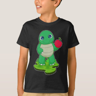 Schildpad appel fruit t-shirt