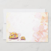 Schildpad Baby Meisje Foto Geboorte Aankondiging (Achterkant)