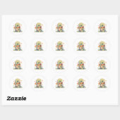 Schildpad Baby Schildpad Tank Lizard Ronde Sticker (Vel)