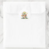 Schildpad Baby Schildpad Tank Lizard Ronde Sticker (Tas)
