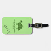 Schildpad Bagage Label | Gepersonaliseerd Ontwerp (Voorkant horizontaal)