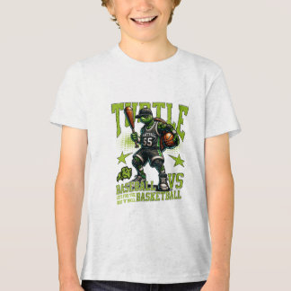 schildpad basketbal spel Tri-Blend shirt