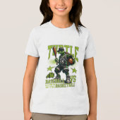 schildpad basketbal spel Tri-Blend shirt (Voorkant)