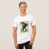 schildpad basketbal spel Tri-Blend shirt (Voorkant volledig)