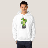Schildpad bij draaiend Pet Hoodie (Voorkant volledig)