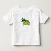 schildpad bij duiken met Snorkel Kinder Shirts (Voorkant)
