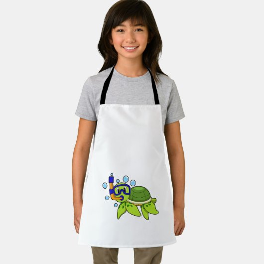 schildpad bij duiken met Snorkel Schort (Insitu)