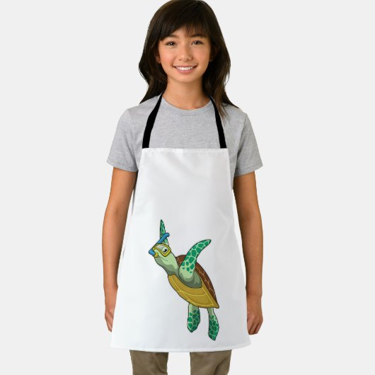 schildpad bij duiken met Snorkel Schort (Insitu)