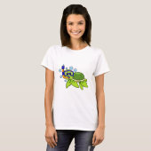 schildpad bij duiken met Snorkel T-shirt (Voorkant volledig)