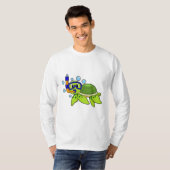 schildpad bij duiken met Snorkel T-shirt (Voorkant volledig)