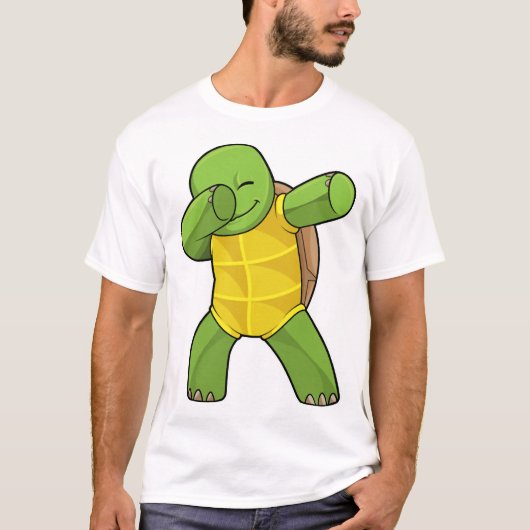 Schildpad bij hiphopdans Dab T-shirt (Voorkant)