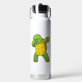 Schildpad bij hiphopdans Dab Waterfles (Voorkant)