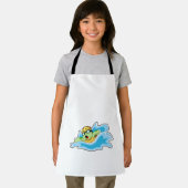 Schildpad bij zwemmen in water schort (Insitu)