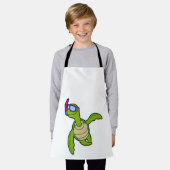 Schildpad bij zwemmen met Snorkel Schort (Gedragen)