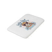 Schildpad Bloemen Zomer Strand Badmat (Gekanteld)