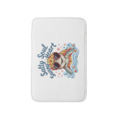 Schildpad Bloemen Zomer Strand Badmat (Voorkant Verticaal)