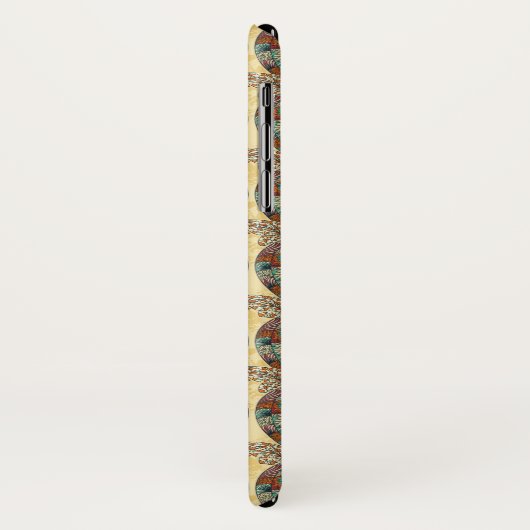 Schildpad Bloemmotief Case-Mate iPhone Case (Achterkant/links)