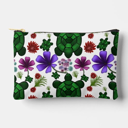 Schildpad bloempatroon etui (Voorkant)