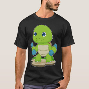 Schildpad Bodybuilder Dumbbells Bodybuilding T-shirt