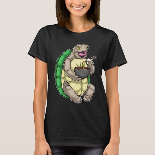 Schildpad Bowl Ramen T-shirt (Voorkant)