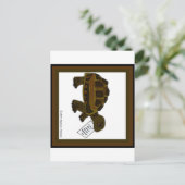 schildpad briefkaart (Staand voorkant)