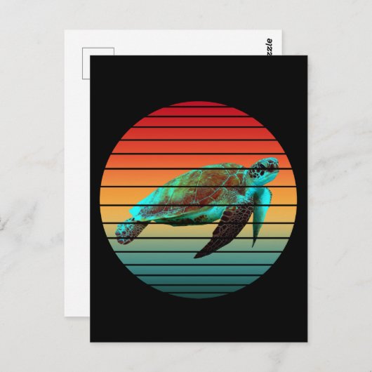 Schildpad briefkaart (Voorkant / Achterkant)