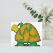 schildpad briefkaart (Staand voorkant)