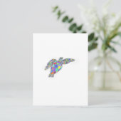 schildpad briefkaart (Staand voorkant)