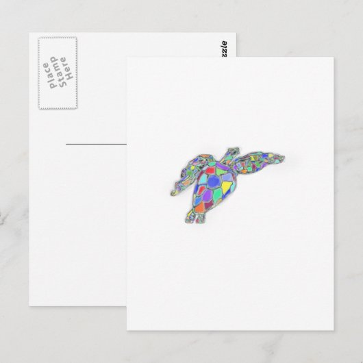 schildpad briefkaart (Voorkant / Achterkant)
