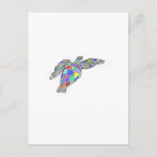 schildpad briefkaart (Voorkant)