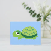 schildpad briefkaart (Staand voorkant)