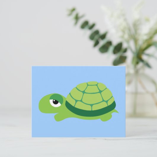 schildpad briefkaart (Staand voorkant)