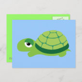 schildpad briefkaart (Voorkant / Achterkant)