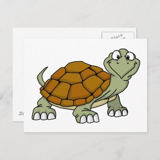 schildpad briefkaart (Voorkant / Achterkant)