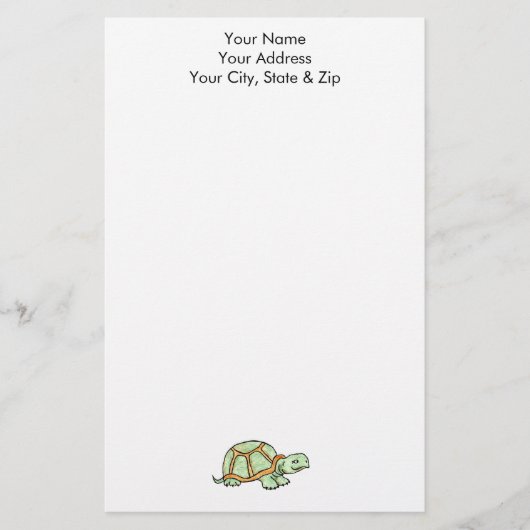 Schildpad Briefpapier (Voorkant)