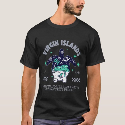 Schildpad Britse Maagdeneilanden T-shirt (Voorkant)